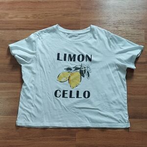 Limon Cello Graphic Short Sleeve Tee - White